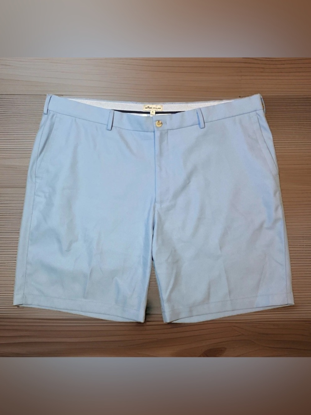 Peter Millar Salem Blue Performance Shorts Mens Size 42 With 9" inseam Golf Prep